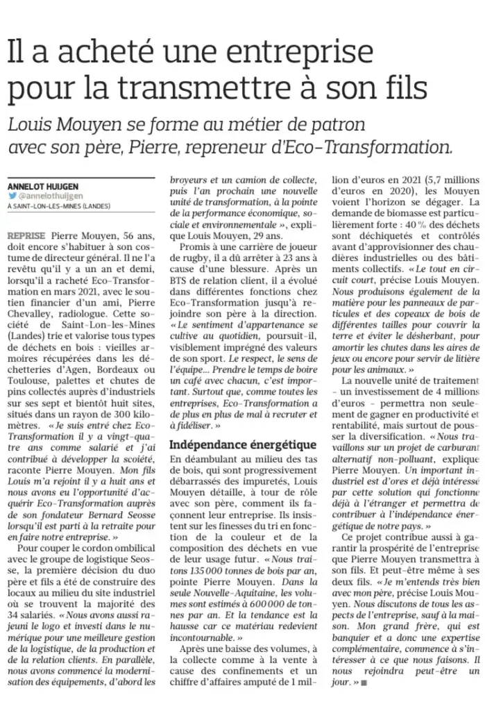 Article Le Figaro ET